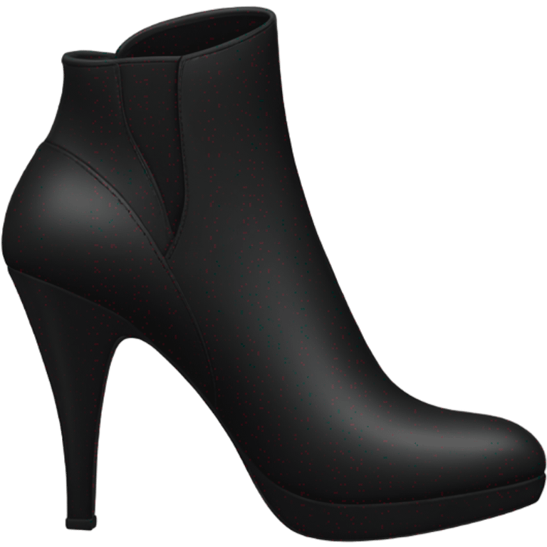 Black ankle boots with heels emoji