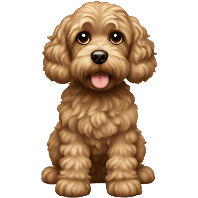 Light brown cockapoo emoji