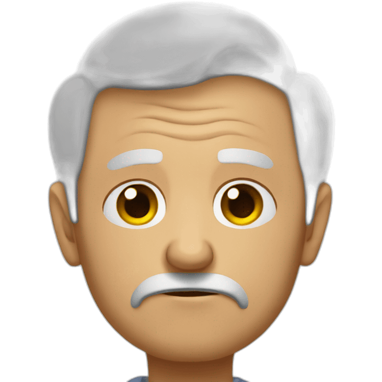 Sad granpa emoji