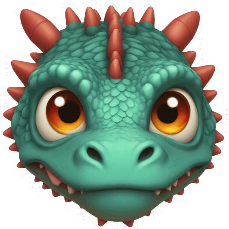 Dragon avec les yeux rouge emoji