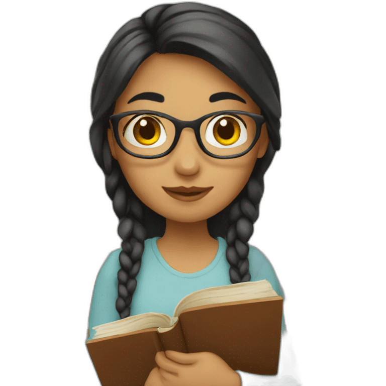 girl-with-books emoji