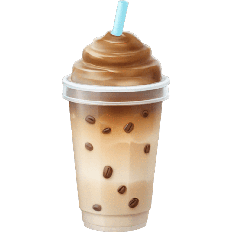 Aesthetic iced coffee emoji