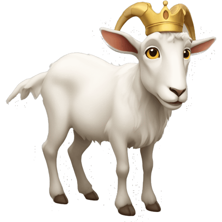 A king goat emoji