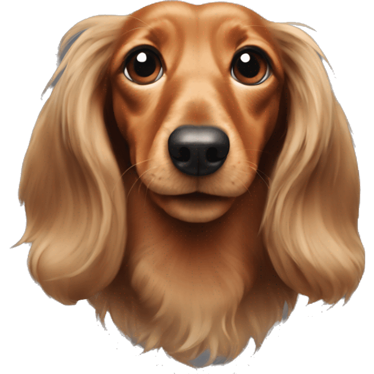 Longhaired Dachshund  emoji