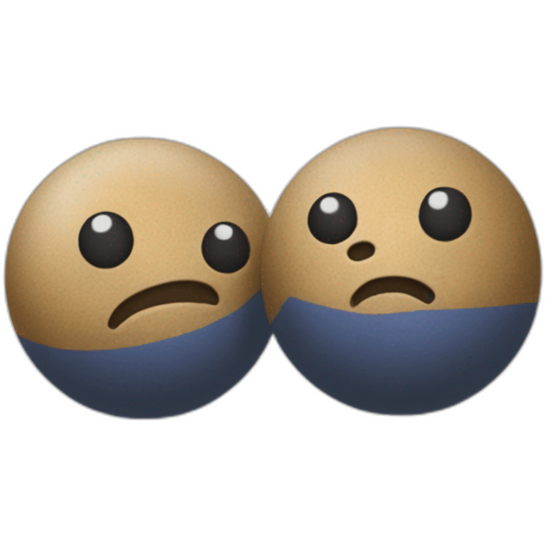 un truc avec deux boules emoji