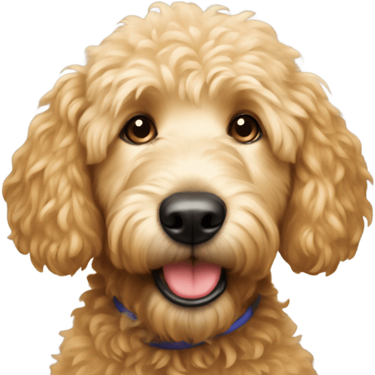 New years golden doodle emoji