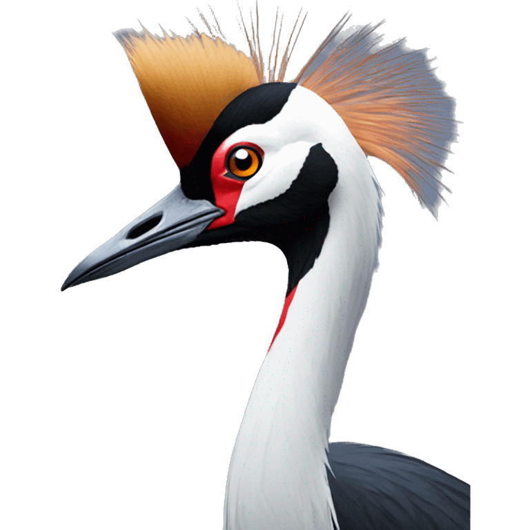 Black crowned crane emoji