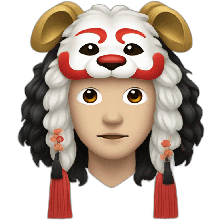 noh-dog-ears-mask-longhair-hotguy-japanese-kimono emoji