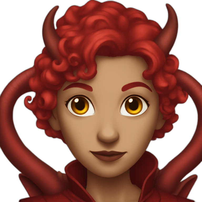 red female tiefling emoji