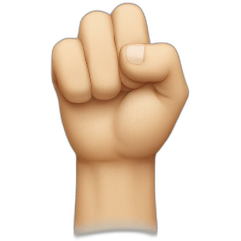 fist with thumb between index and middle finger emoji