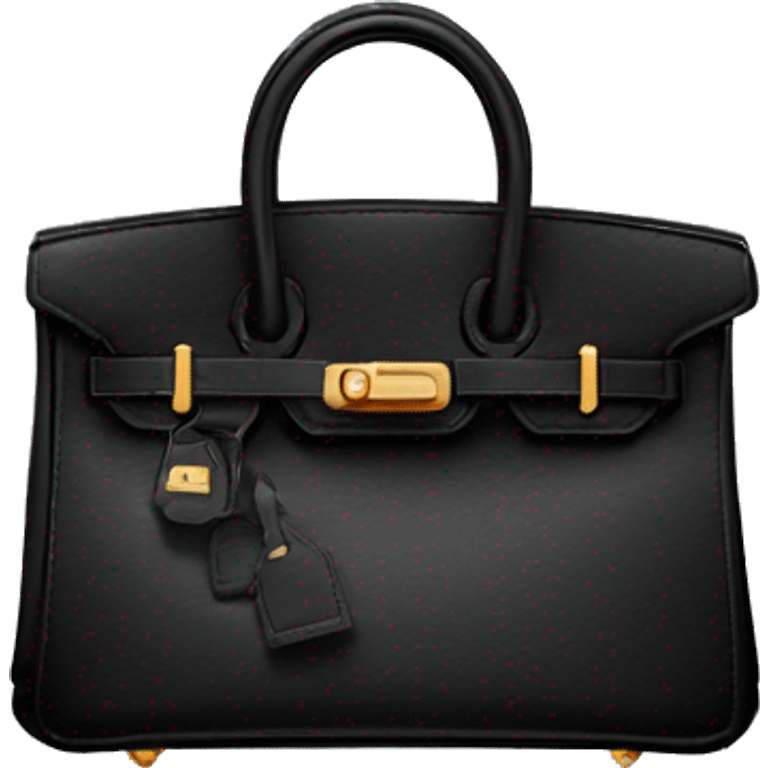 black birkin bag  emoji