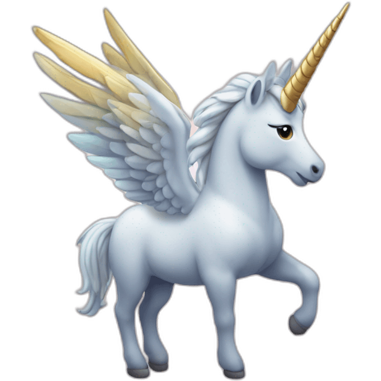 Licorne avec des ailes emoji