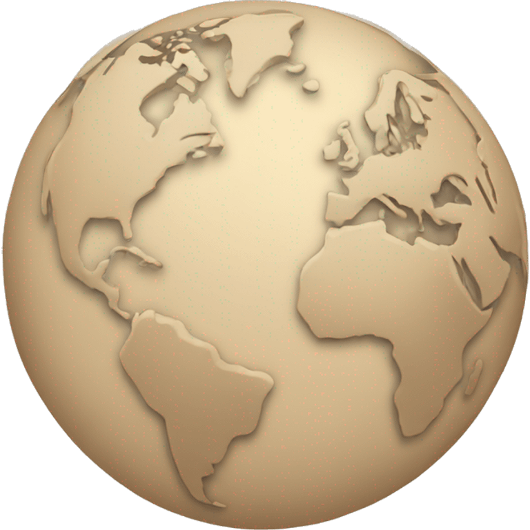 beige globe  emoji