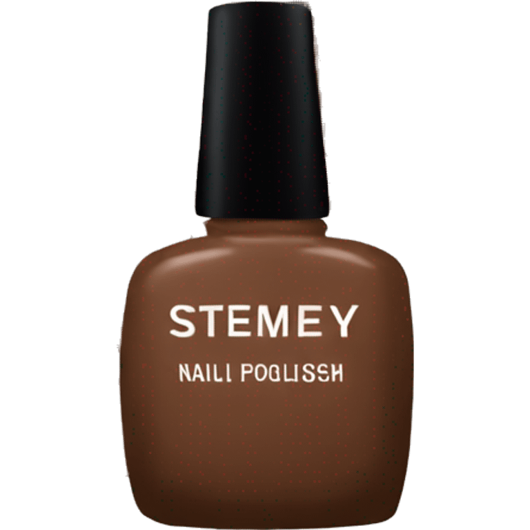 brown bottle of nail polish emoji