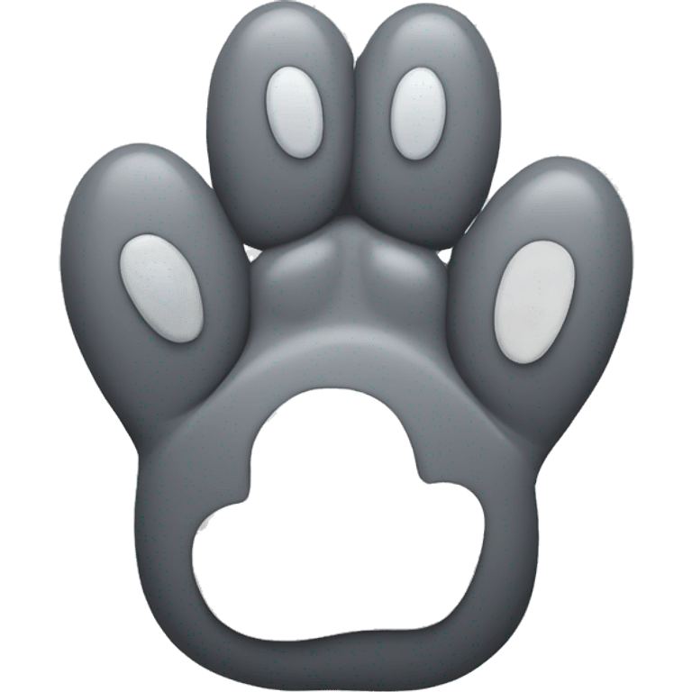 grey paw emoji