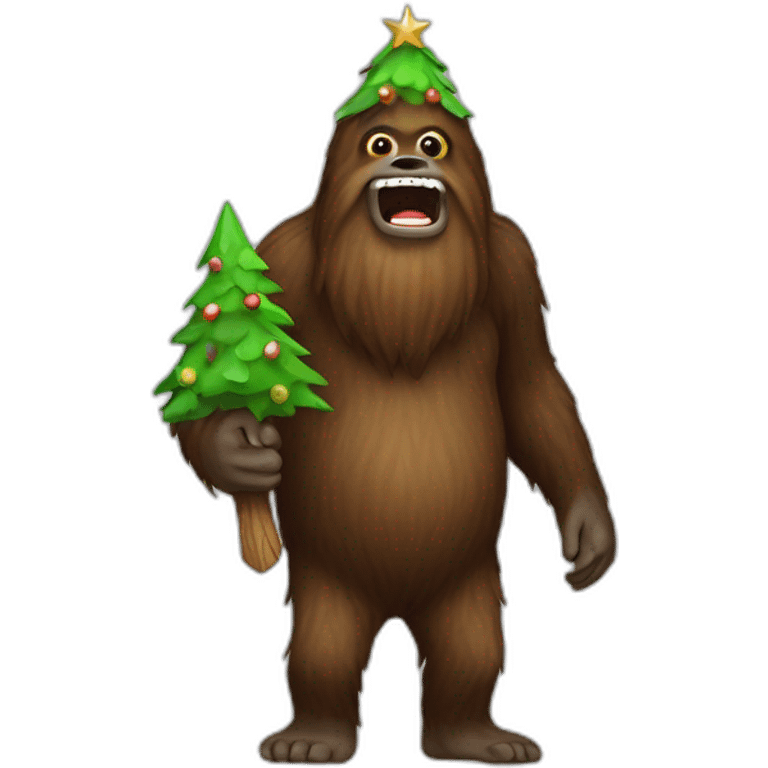 christmas Sasquatch emoji