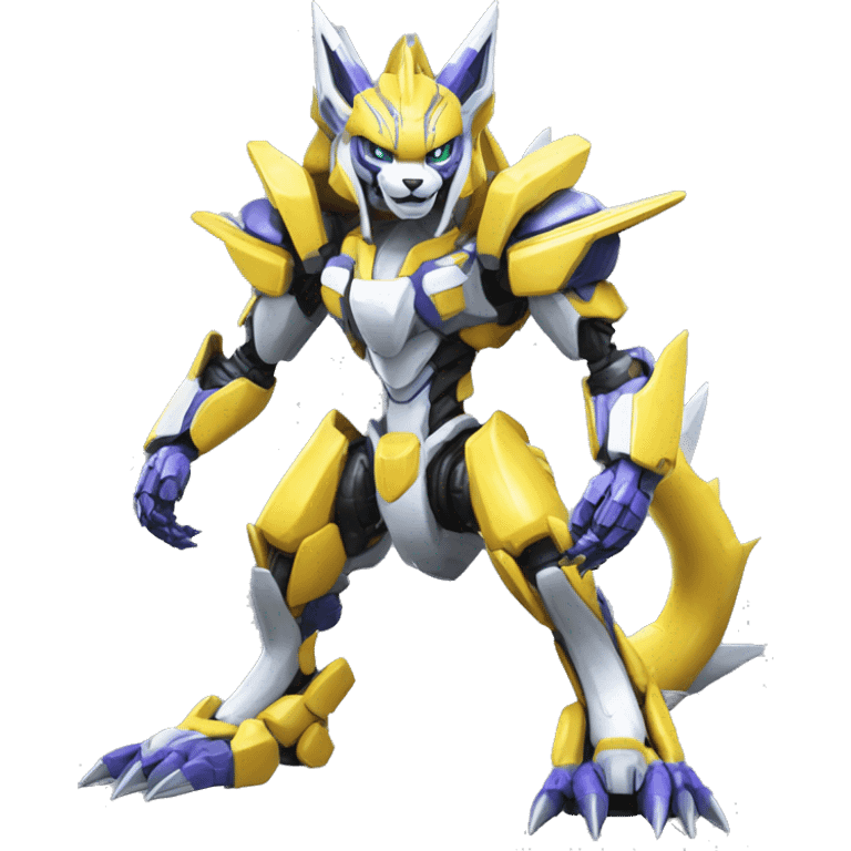 WereGarurumon-Renamon-Medabot-Mecha full body emoji