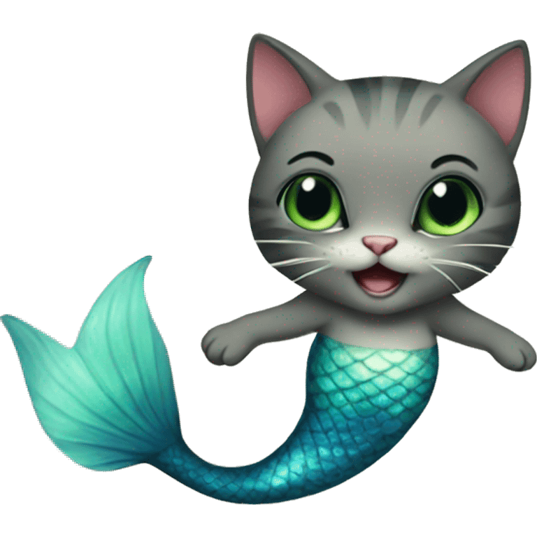 mermaid cat emoji