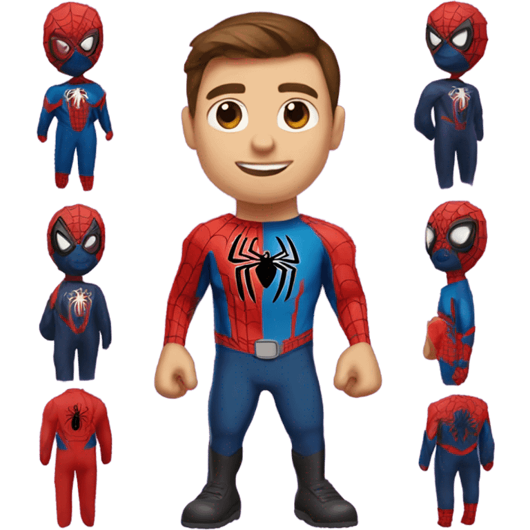 Spider-Man wearing a 2025 shirt emoji