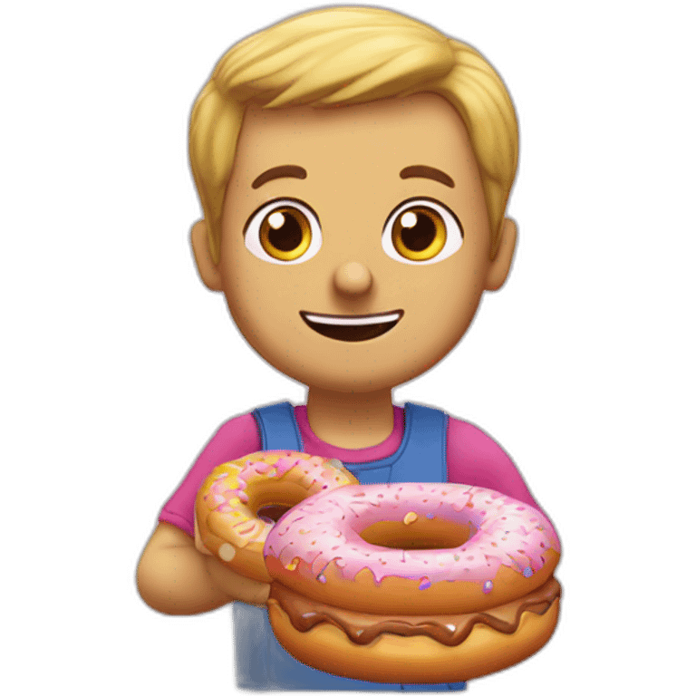 Simson hommer avec donuts emoji