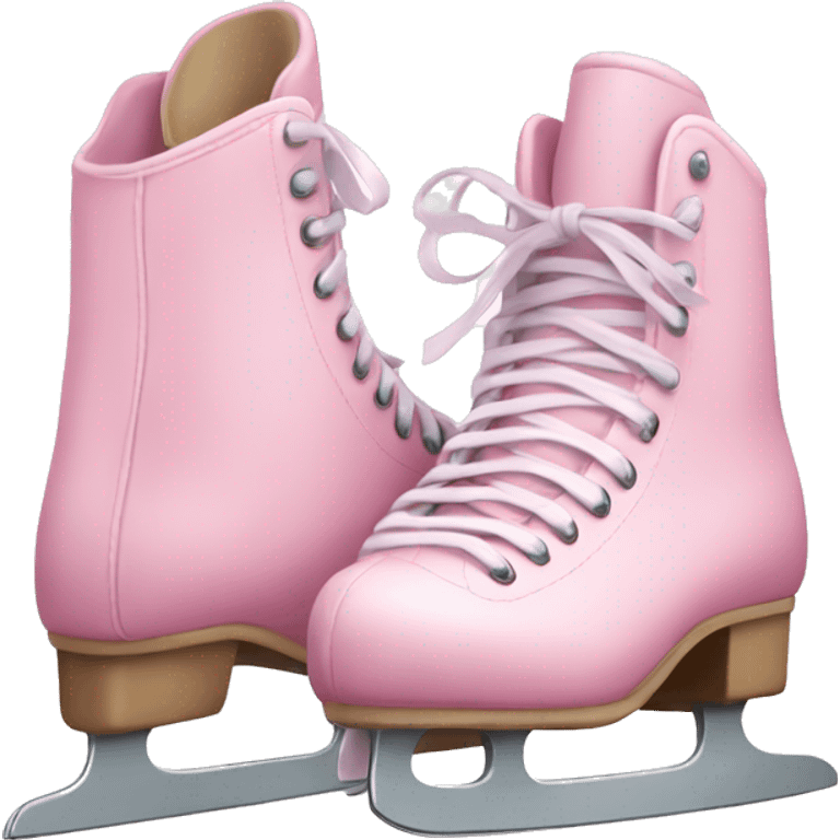 pastel pink ice skates emoji