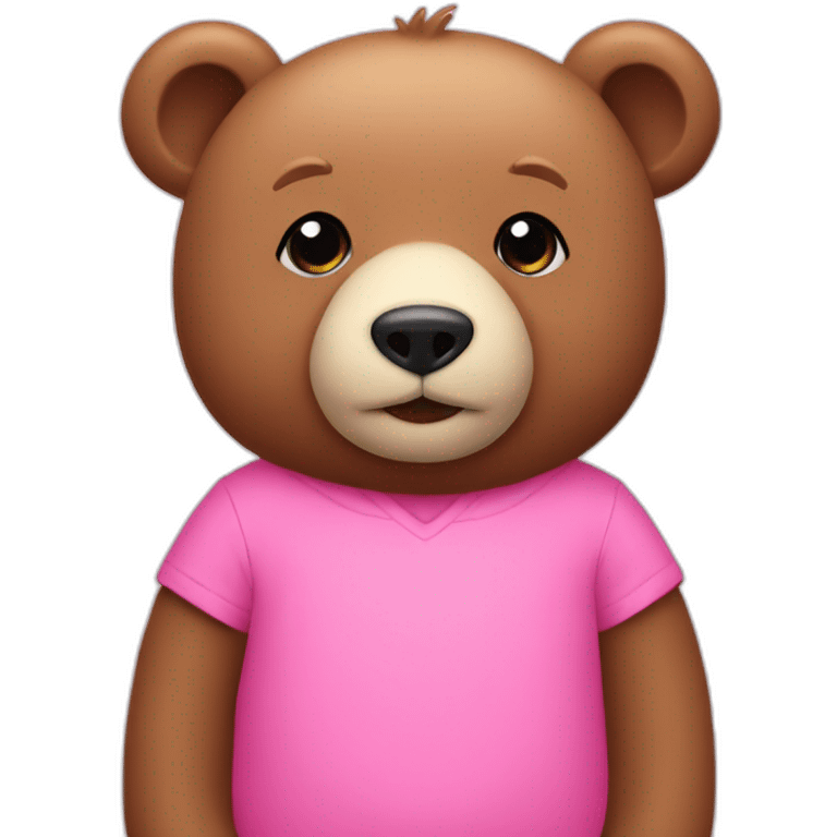 Carey Bear pink emoji