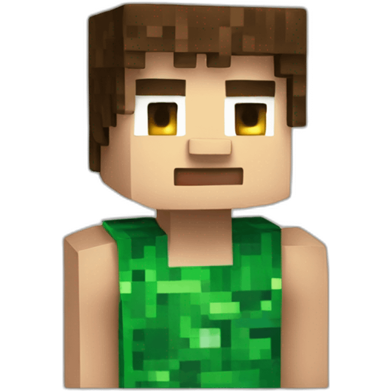 Minecraft steve emoji