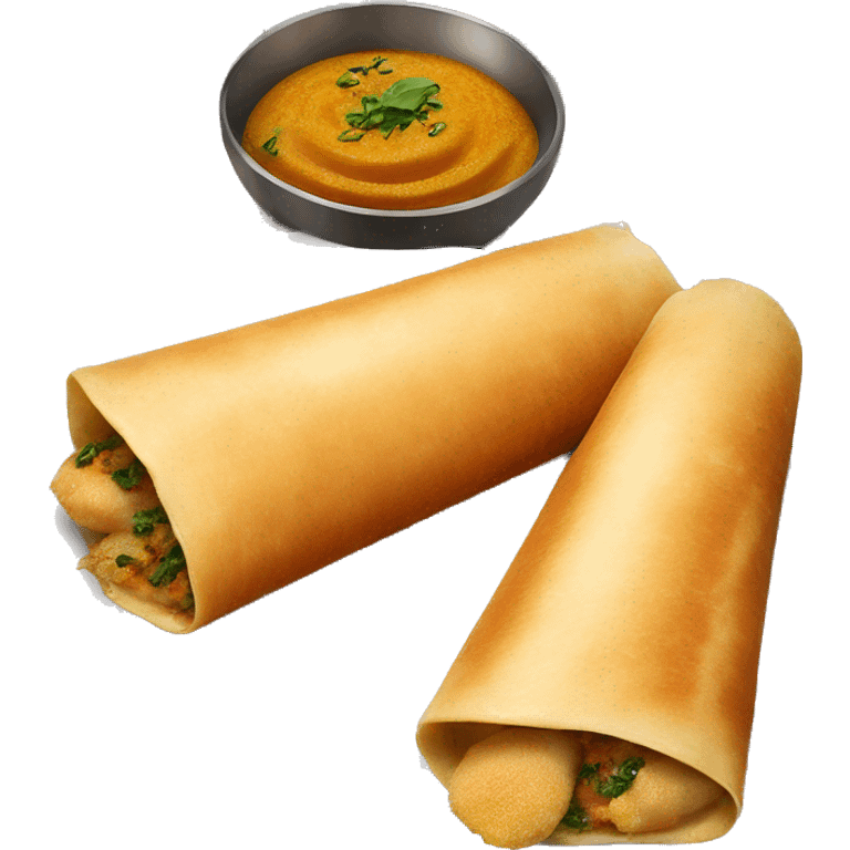 south Indian masala dosa emoji