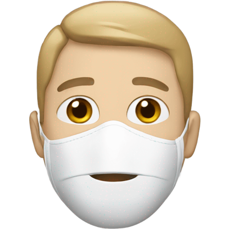 A dad with white mask emoji