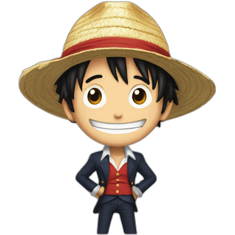 Luffy Macron  emoji