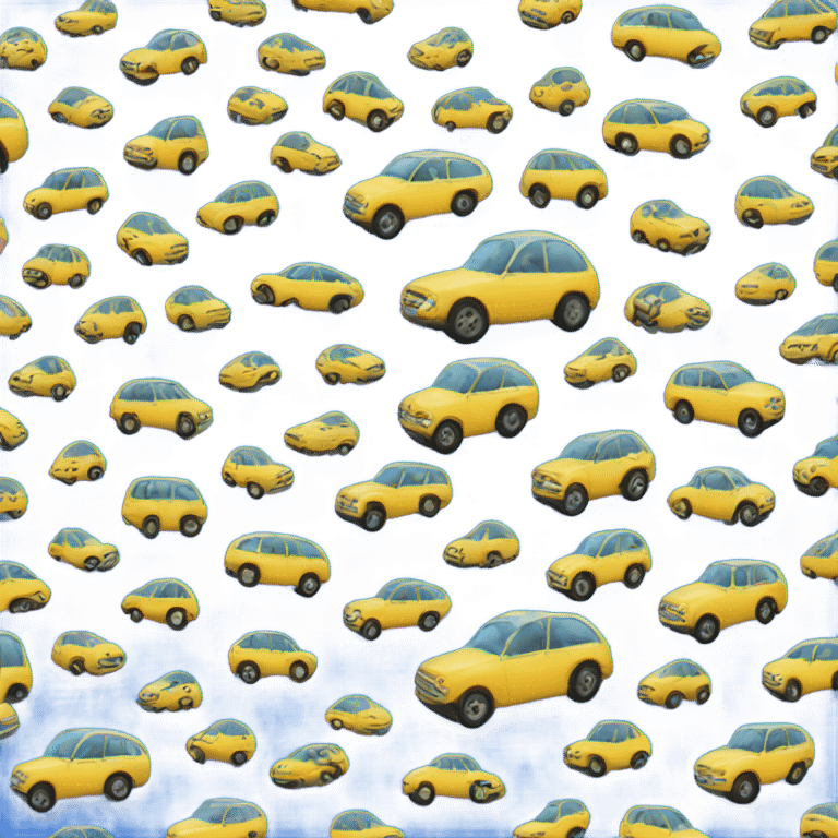 A blue car emoji