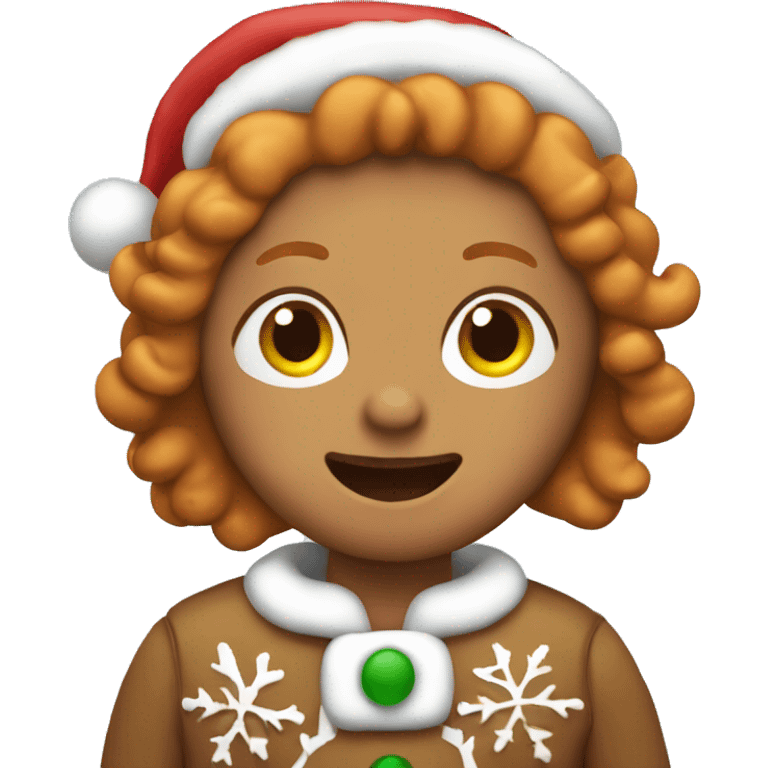 ginger bread christmas emoji