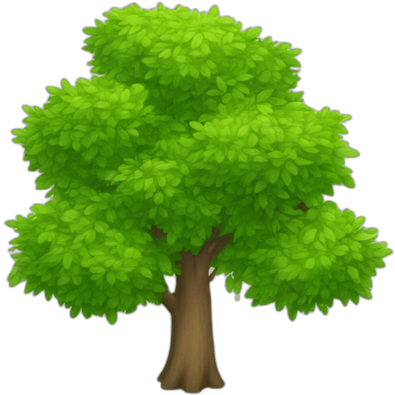 arbres dans une poubelle emoji