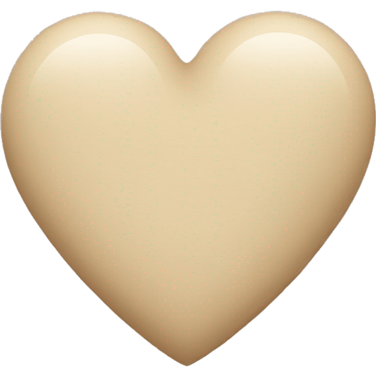 Beige heart emoji