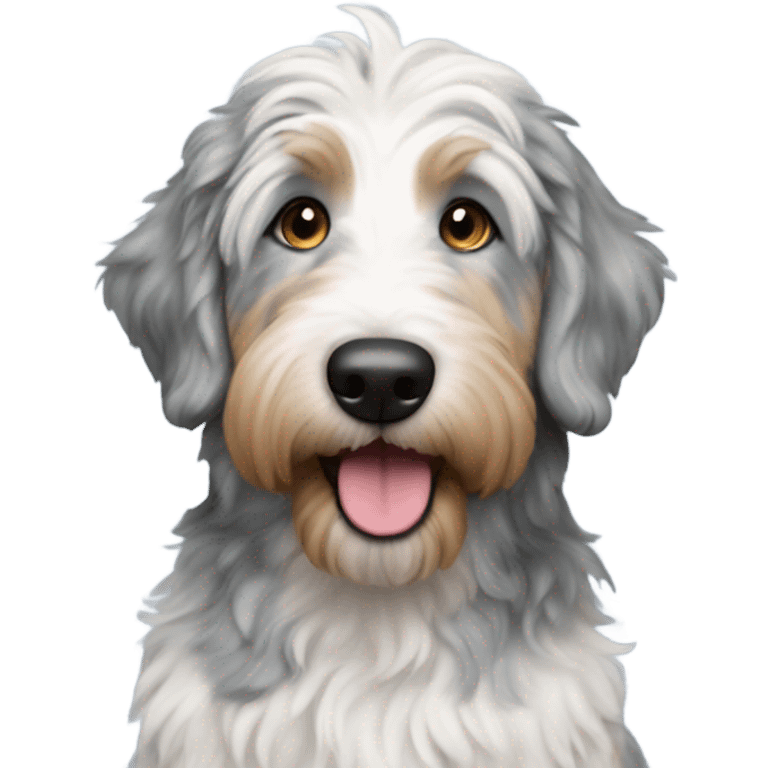 Blue Merle golden doodle emoji