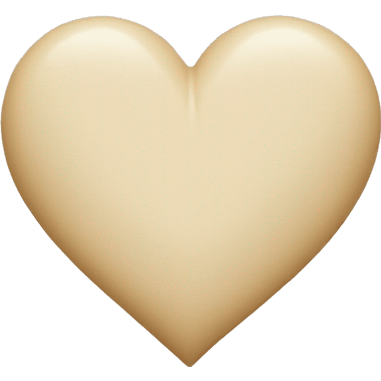 Beige heart emoji