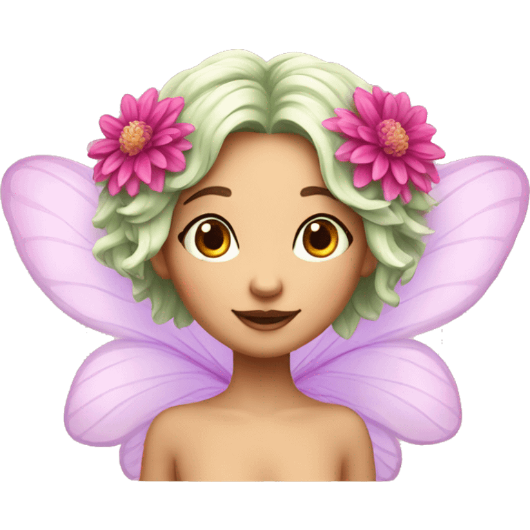 dahlia flower fairy emoji