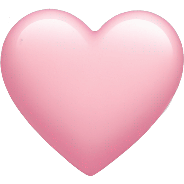 Soft pink heart emoji