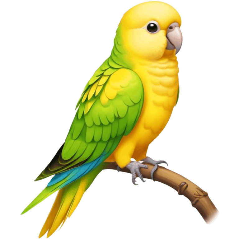 Yellow parakeet emoji