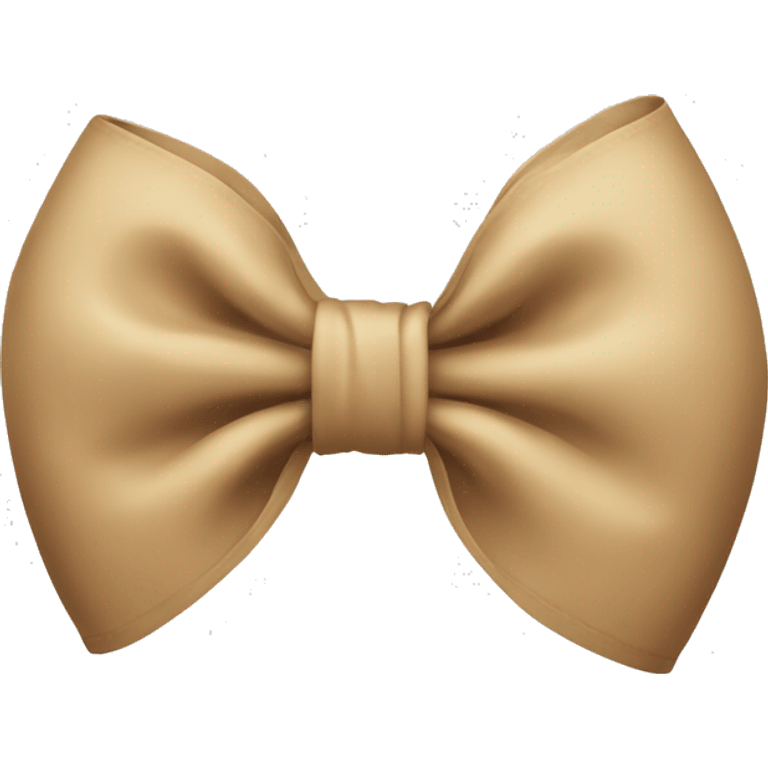 Biege bow  emoji