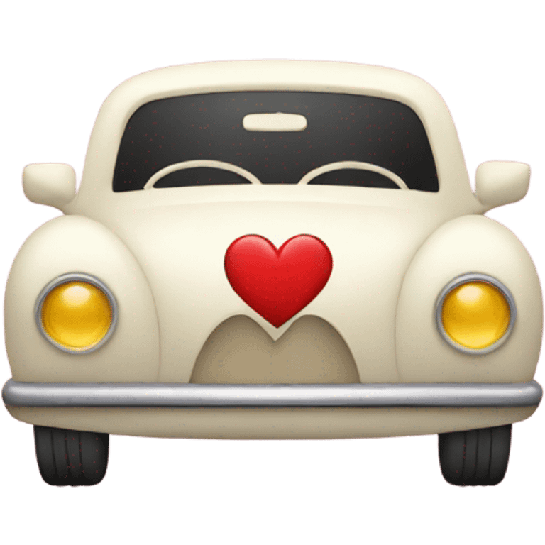 Heart with a car  emoji