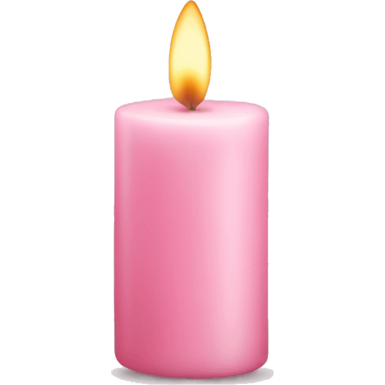 light pink candle emoji