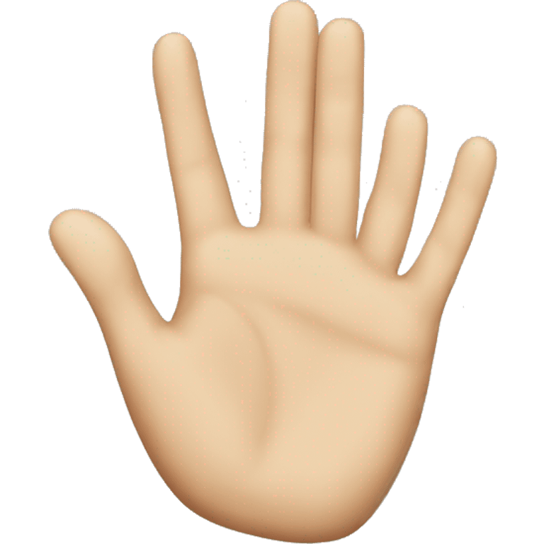 hand saying "give me" emoji