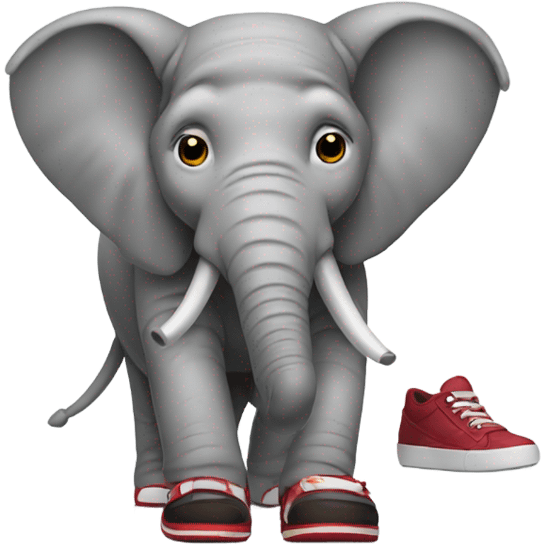 Elephant with shoes emoji