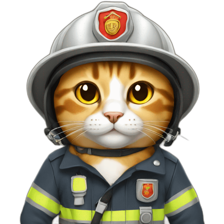 Fireman cat emoji