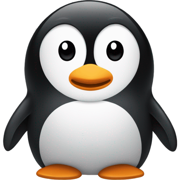 penguin on a suferbored  emoji