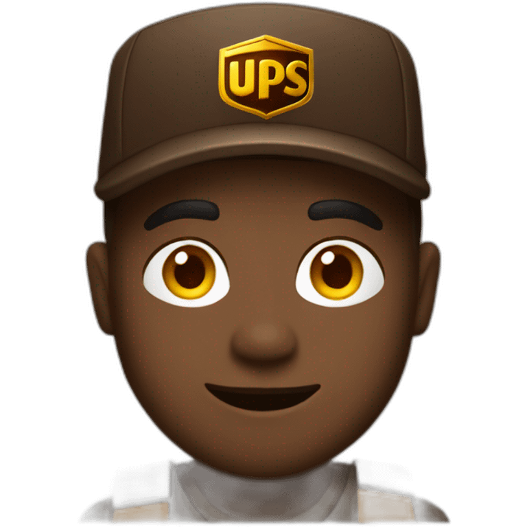 Ups driver with many packages emoji