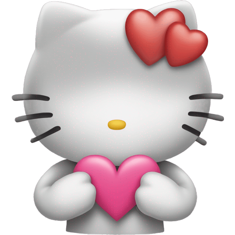 I want Hello kitty whit a heart in the middle and it the heart it says I love you  emoji