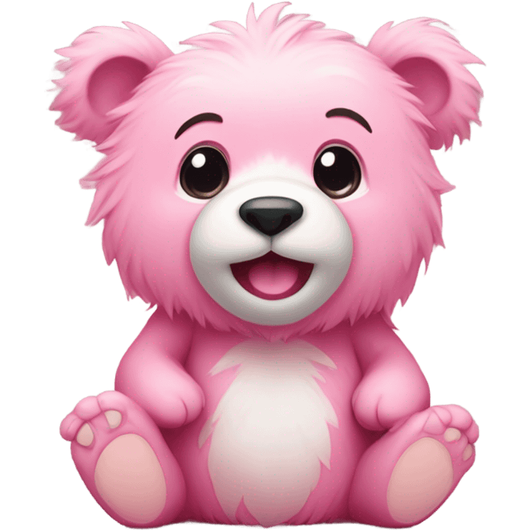 Pink bear emoji