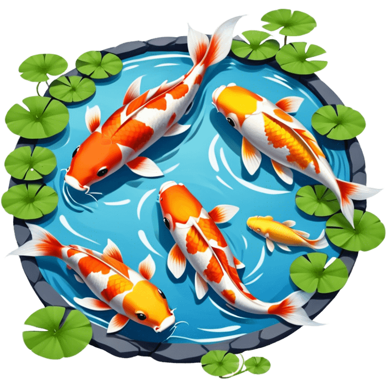 Koi pond  emoji